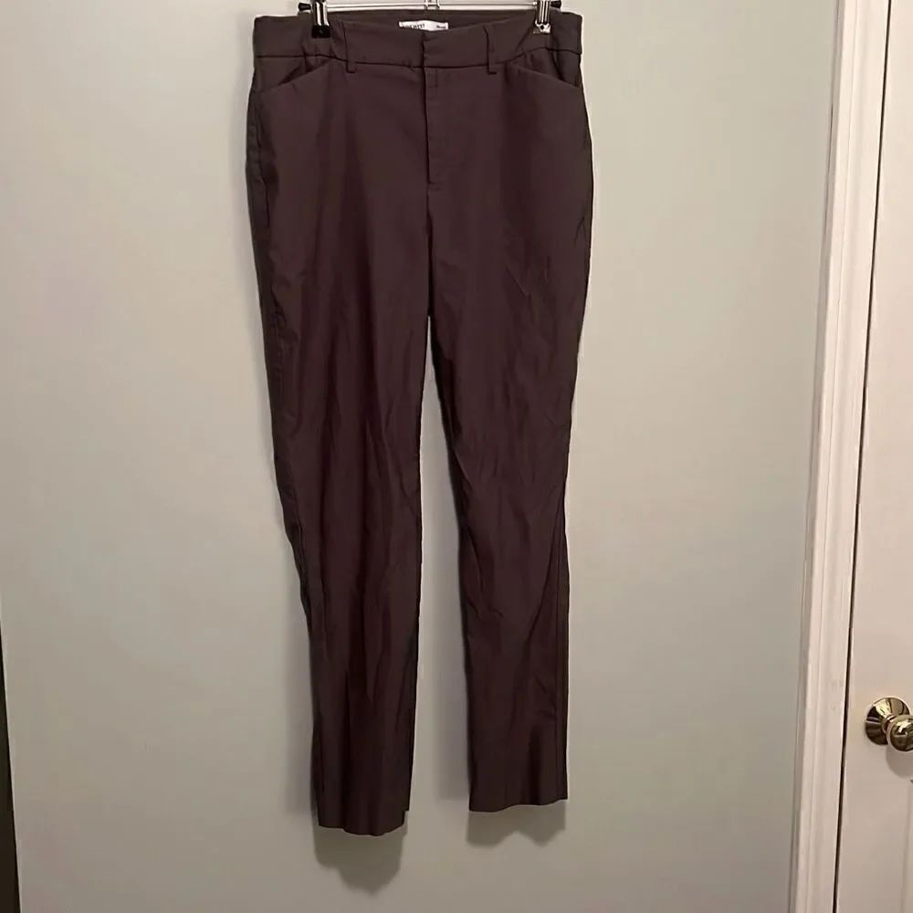 Nine West Women's Gray Classic Stretch Slim Trouser Ankle Pants